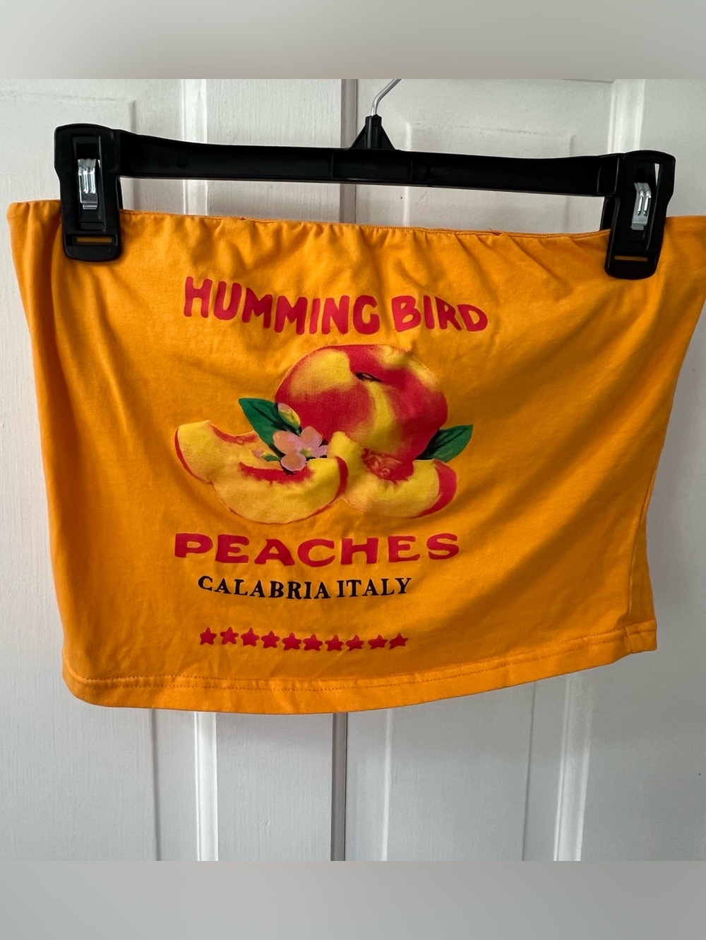 Princess Polly  Peaches Tube Top in Orange. Size 6. Vintage Inspired